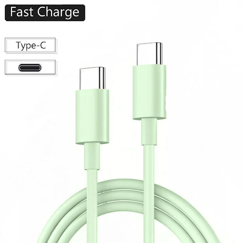 Original USB C Cable to USB C 60W Fast Charging Charger