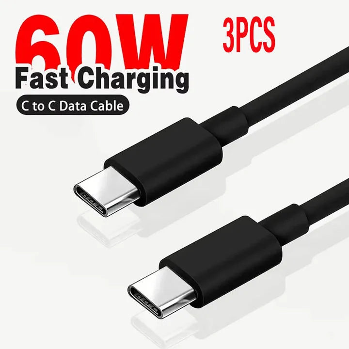 Original USB C Cable to USB C 60W Fast Charging Charger