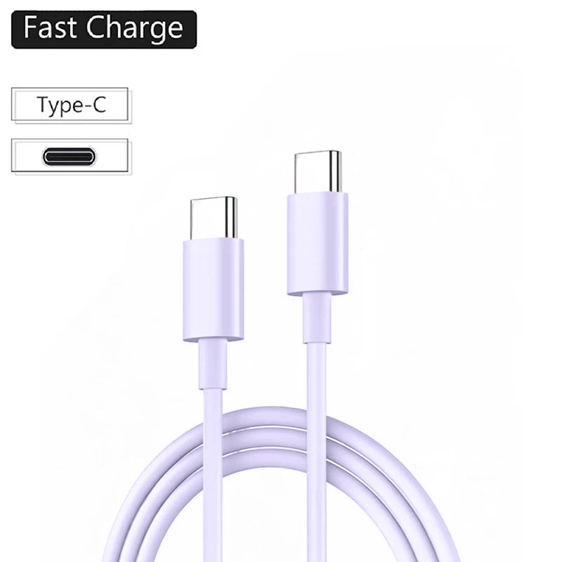 Original USB C Cable to USB C 60W Fast Charging Charger