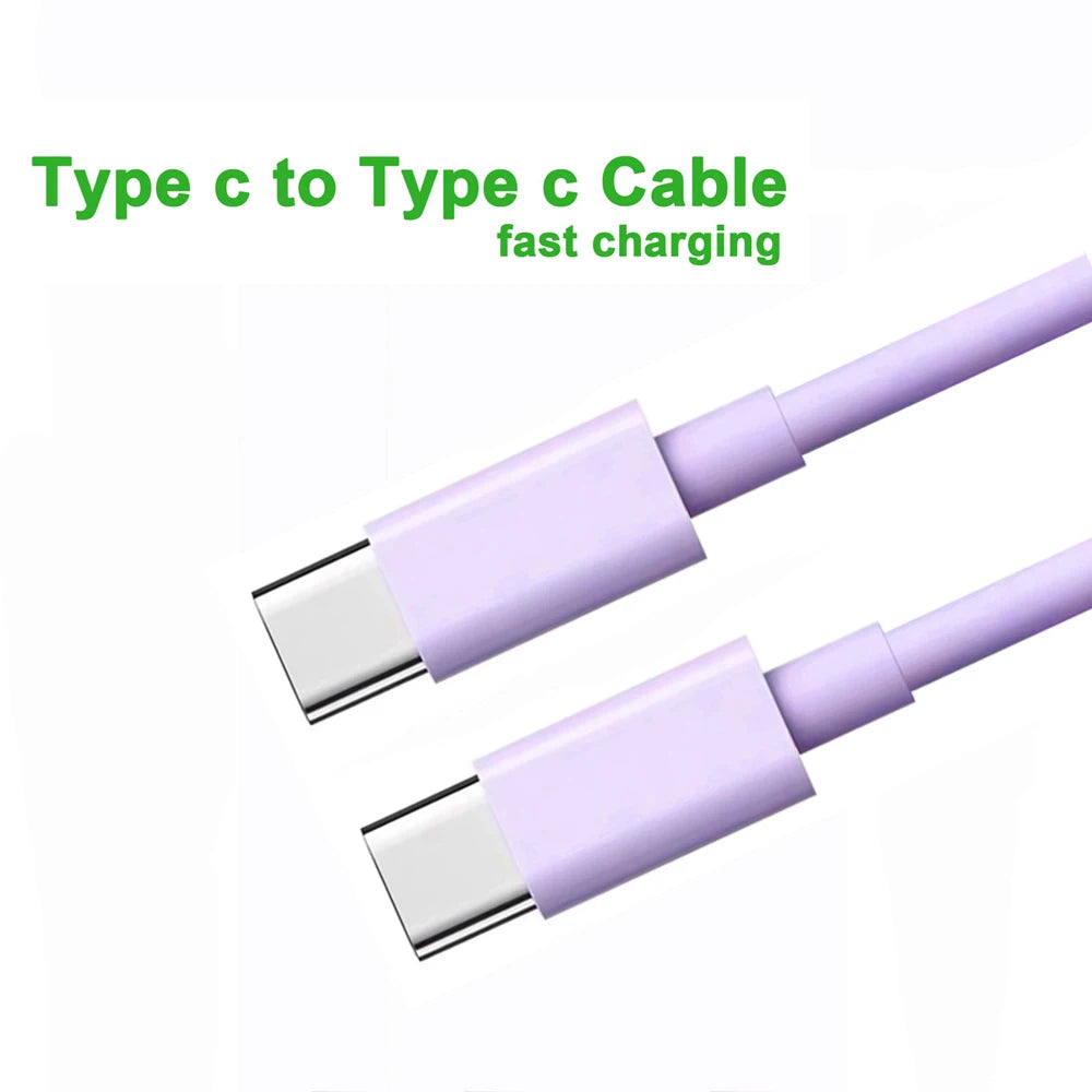Original USB C Cable to USB C 60W Fast Charging Charger